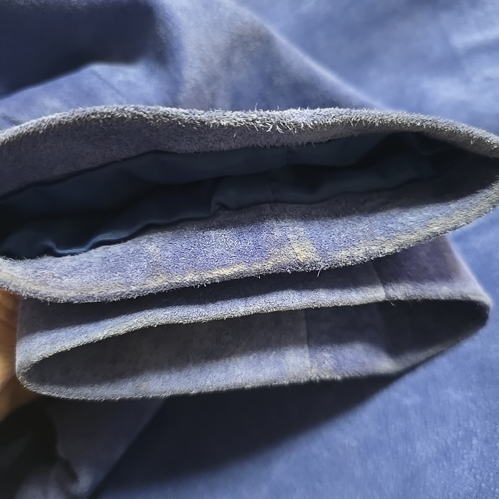 VTG Bernardo Suede jacket Women’s PM Zip Front Coat Exclusively For Nordstrom - Picture 8 of 8